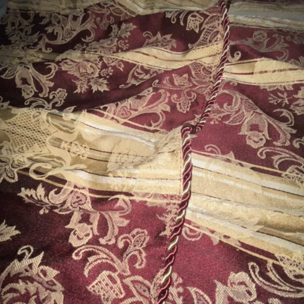 Complete Luxury Window Treatment Curtains Valances
